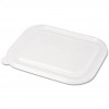 Clear Compostable Lid for Wheatstraw Small Entree Tray