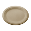 12 inch Compostable Oval Plant Fiber Plate 