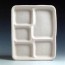 8.5" x 10.5" 5-Compartment Heavyweight Lunch Trays