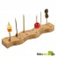 4 Holes Thick Bamboo Paddle Pick Holder - 3.2 x 1.6 in.