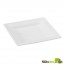 Square White Sugarcane Plate - 6.2 in