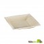 Palm Leaf Plate with Square Corners & Slanted Edges - 6.5 x 1.18 in.