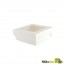 White Paper Box With Clear Window Lid 