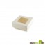 Recyclable Paper White Box With Clear Window Lid - 2.8 x 2.8 x 1.6"