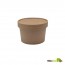 8 oz Kraft Recyclable Soup Cup with Vented Paper Lid 