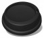 8 oz. PET Black Dome Lids for Ecotainer Biodegradable Hot Coffee Cups