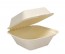 6" Solo Bare Sugarcane Biodegradable Take Out Container Hinged Clamshell, Compostable, Ivory