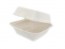 6" x 6" x 3" Bagasse Burger Box 