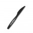 Black CPLA Compostable Knife
