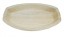 14" x 10" Compostable Rimmed Oval Palm Platter 