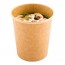16 oz. Kraft Recyclable Soup Cup with Vented Paper Lid