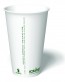 16 oz. Ecotainer Carte Blanc Biodegradable Hot Cup / Coffee Cup, Compostable, White