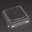 Solut! 8 x 8 X 1.687" Sheet Baking Trays Clear PET Dome Lids