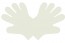 Medium White Compostable Food Gloves